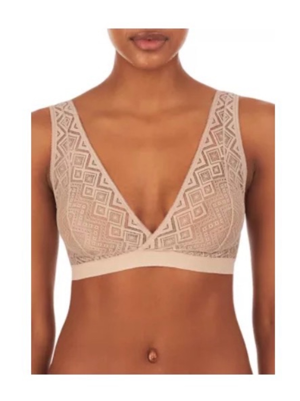 DKNY Wireless Lace Bralette - Nude Sz small